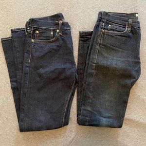 Levi’s 511 Selvedge 32x34 + Unbranded UB101 Jeans
